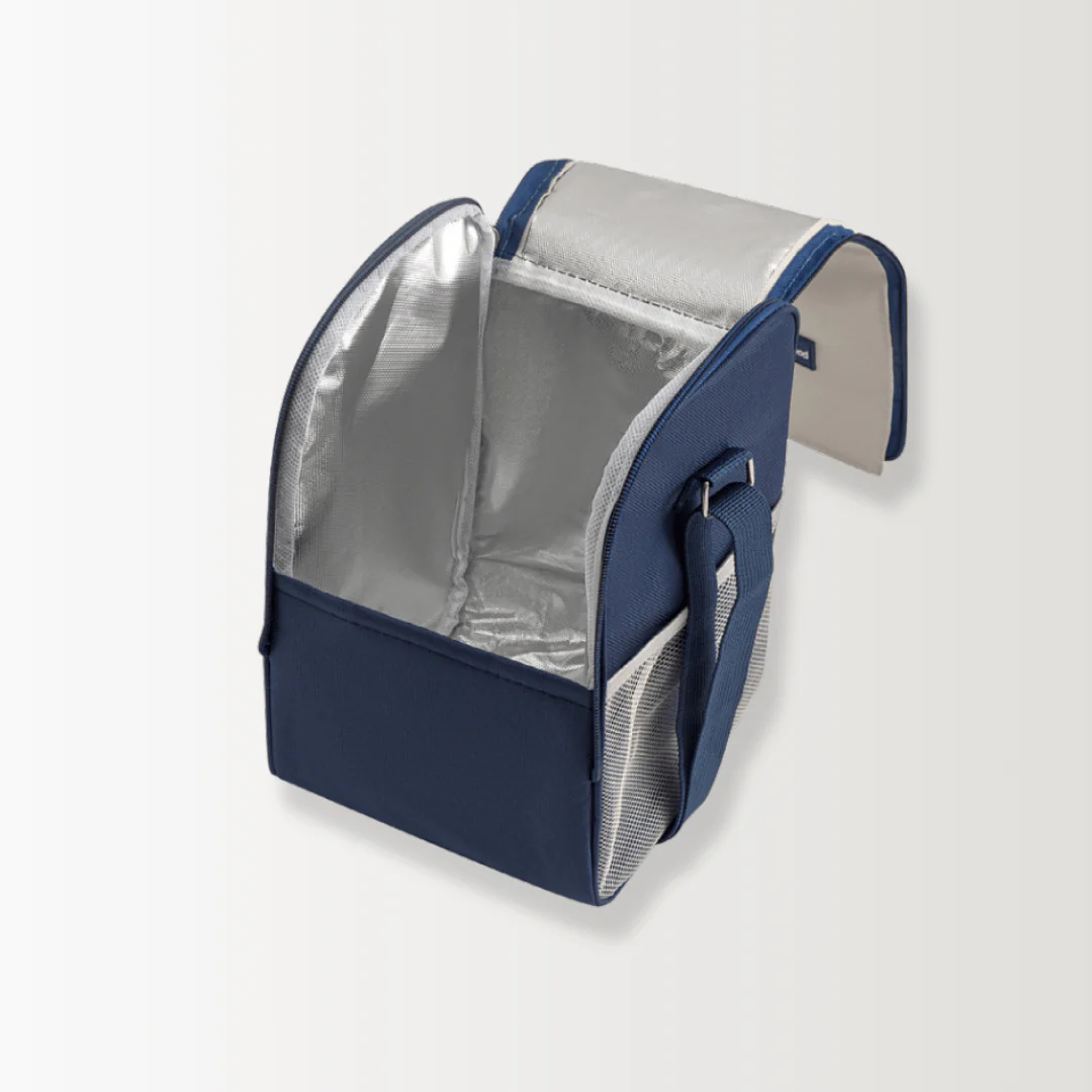 Multifunctional Double Zipper Thermal Lunch Bag with Shoulder Strap - Image 5