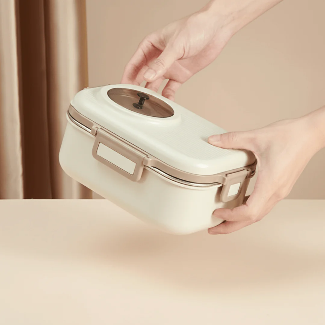 Multifunctional Electric 48W Heated Lunch Box with Leakproof Stainless Steel Liner(1.1Litre) - Image 6