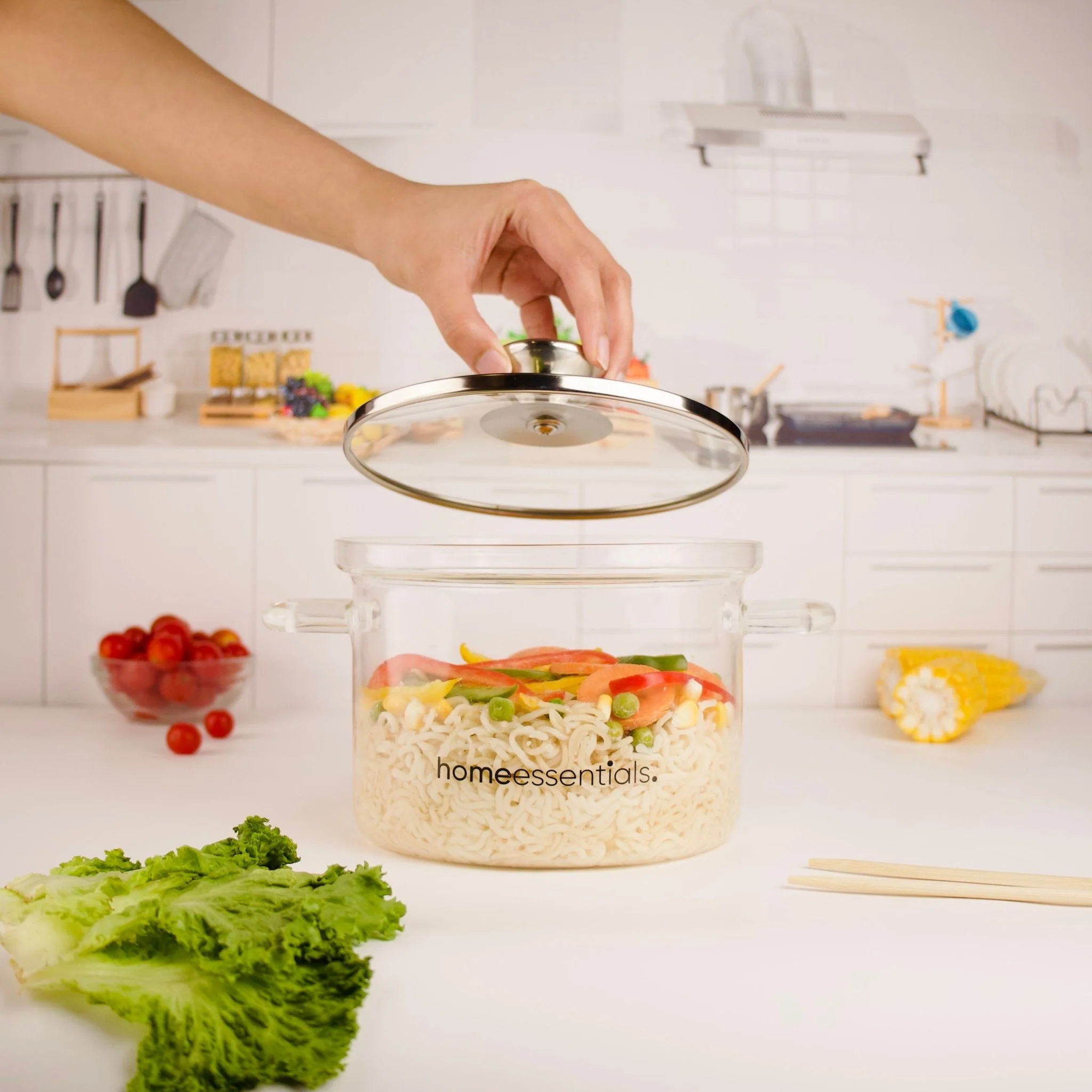 Multifunctional Borosilicate Glass and Stainless Steel Steamer Pot - Image 4