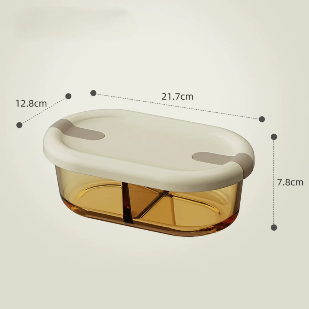 Multi-Functional Microwave-Safe Glass Lunch Box with Sealed Compartment(750ml) - Image 8