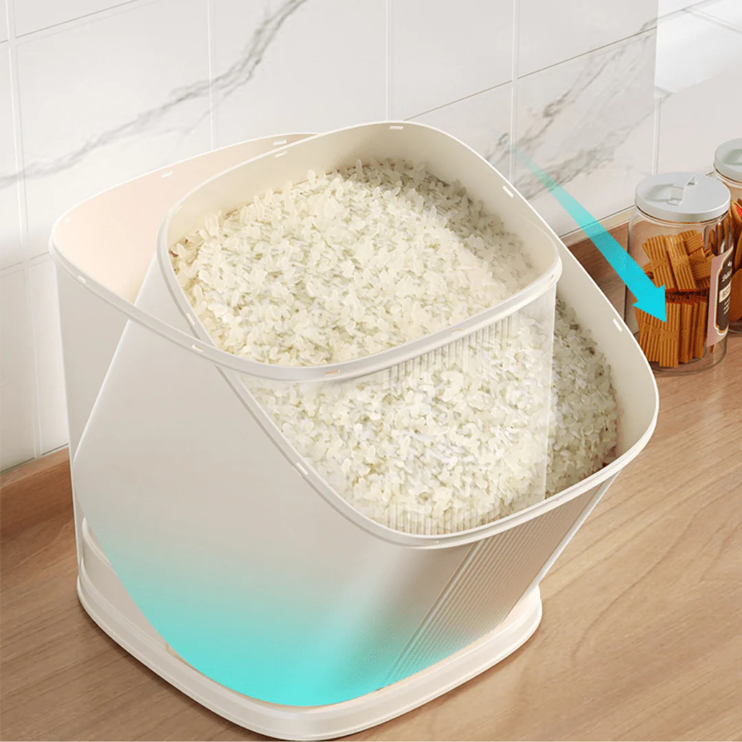 Multifunctional Plastic Moisture Proof Grain Storage Container(6Kg) - Image 3