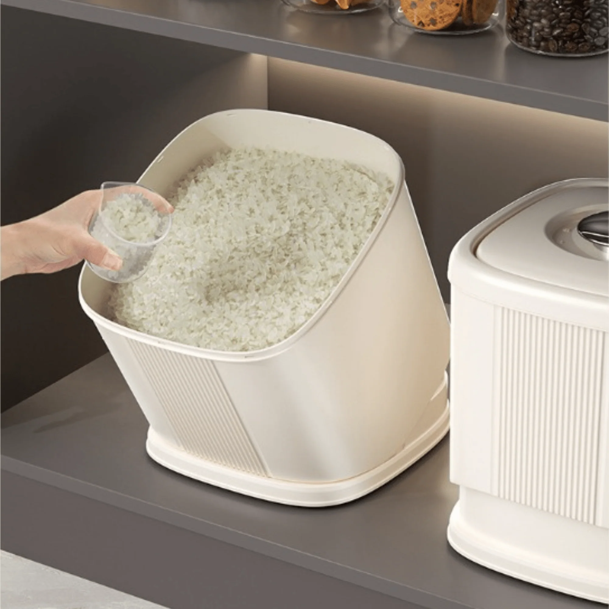 Multifunctional Plastic Moisture Proof Grain Storage Container(6Kg) - Image 5