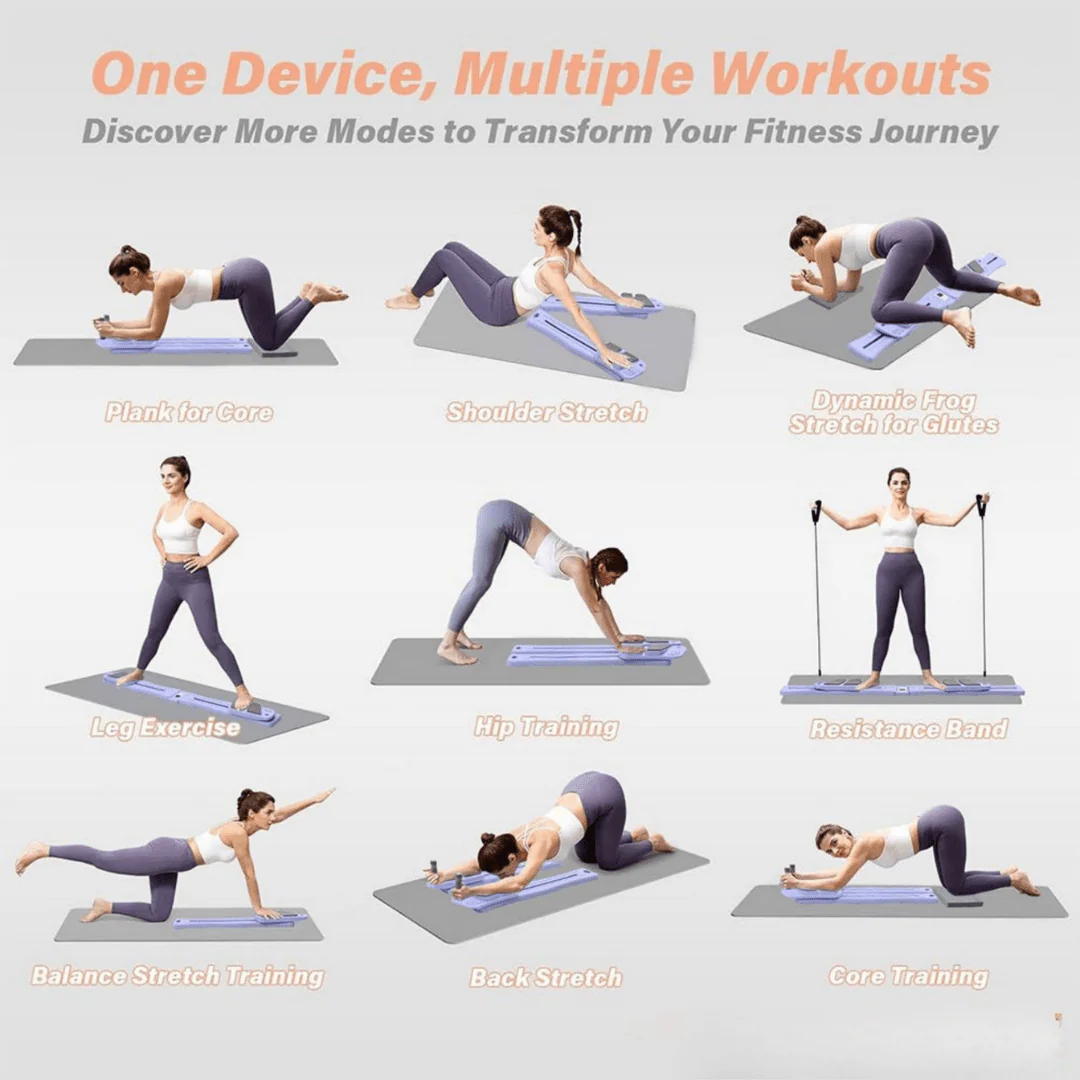 Multifunctional Smart Pilates Abdominal and Chest Shaping Fitness Board (120 cm) - Image 5