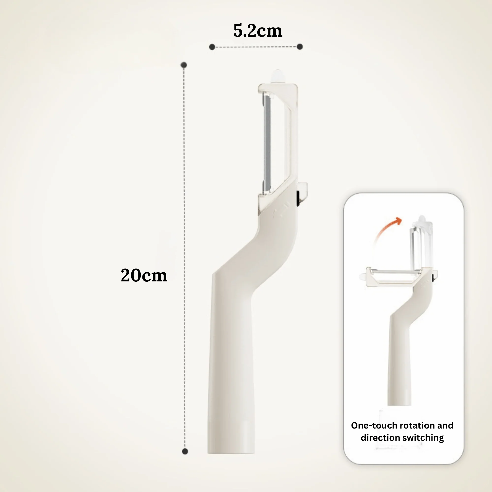 Multi-Functional Stainless Steel Fruit and Vegetable Peeler with Ergonomic Handle - Image 7
