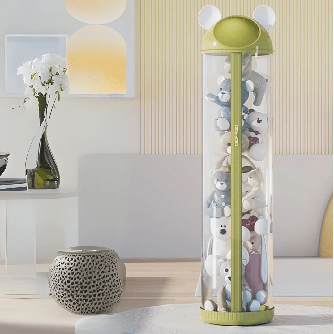 Multi-Functional Transparent Toys Storage Tube with Zipper(30cm) - Image 3