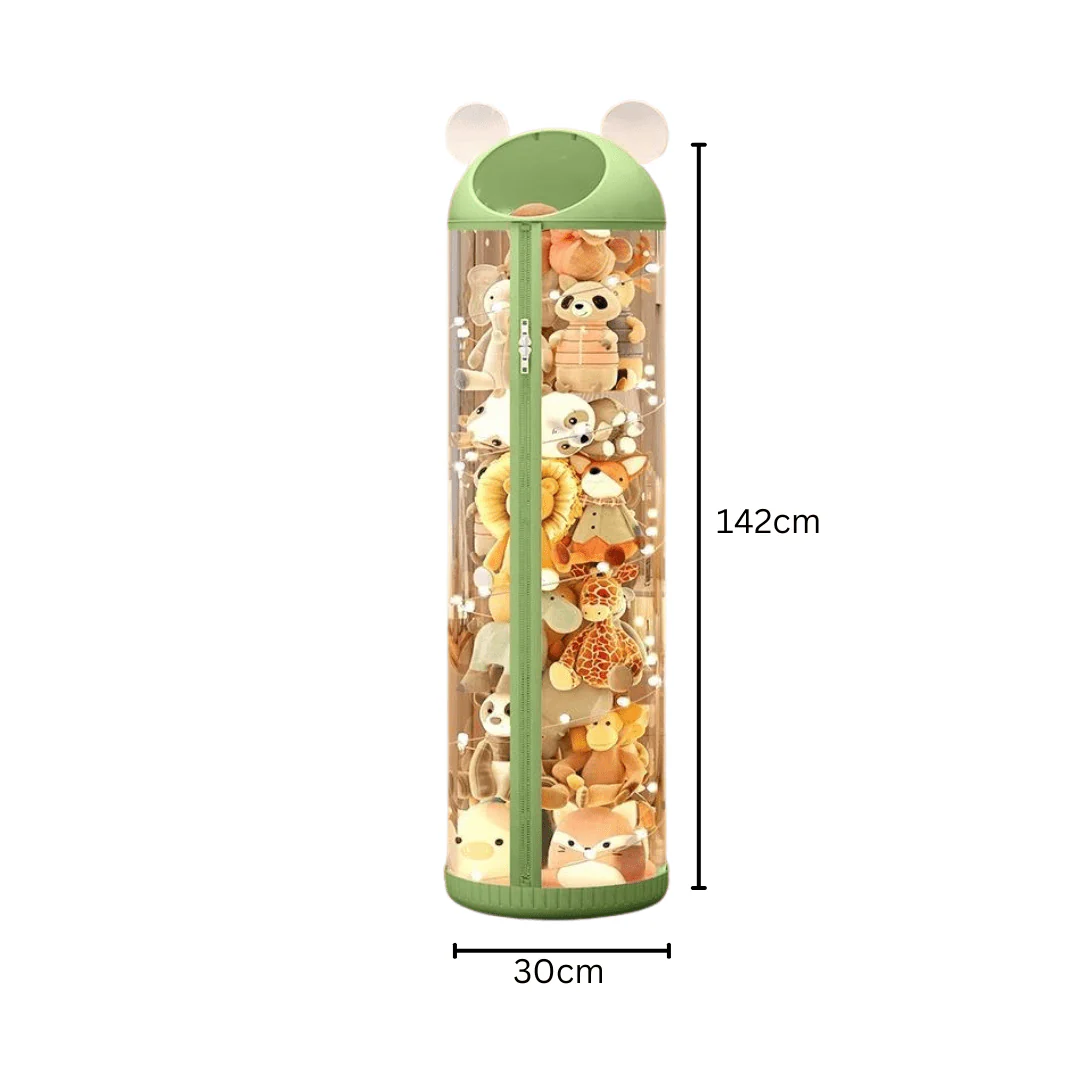 Multi-Functional Transparent Toys Storage Tube with Zipper(30cm) - Image 7