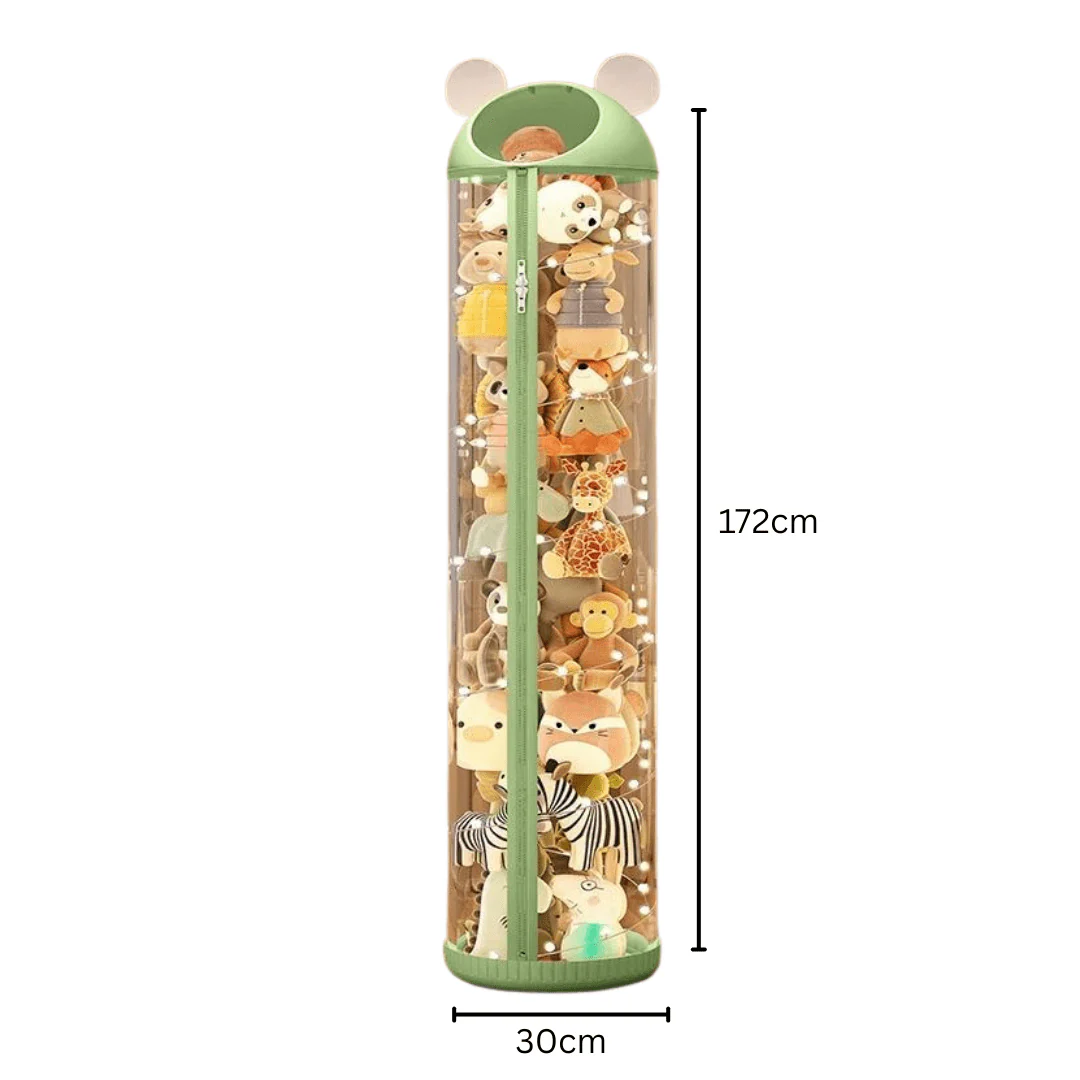 Multi-Functional Transparent Toys Storage Tube with Zipper(30cm) - Image 8