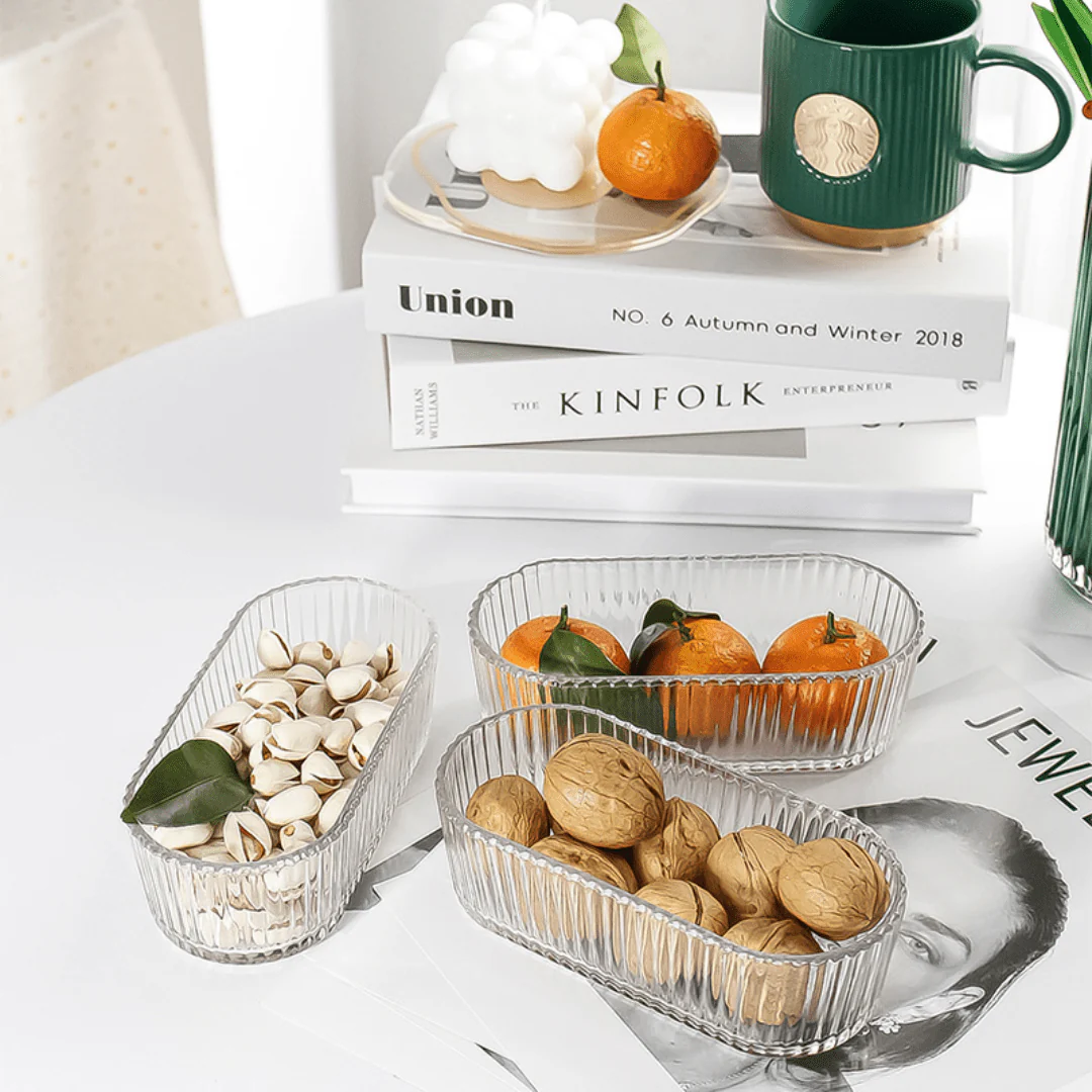 Multifunctional U-Shaped Vertical Stripe Snack Box - Image 3