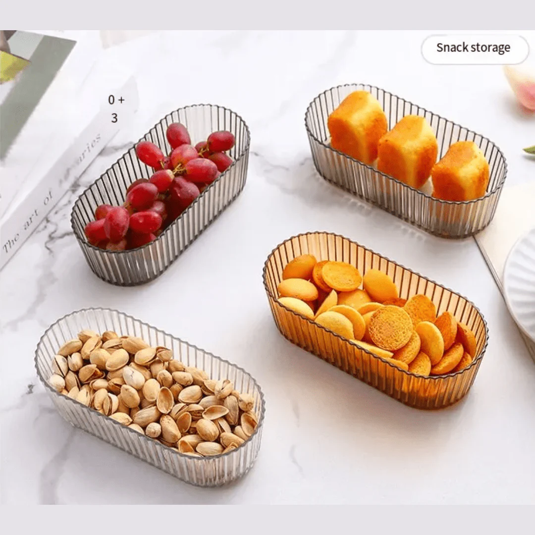 Multifunctional U-Shaped Vertical Stripe Snack Box - Image 8