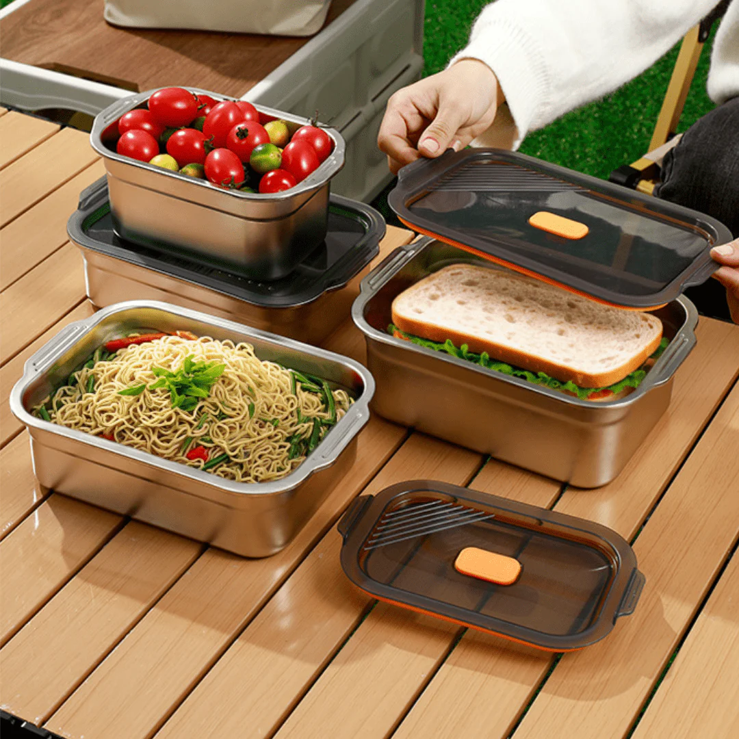 Multifunctional Vacuum-Sealed Stainless Steel Food Storage Container - Image 5