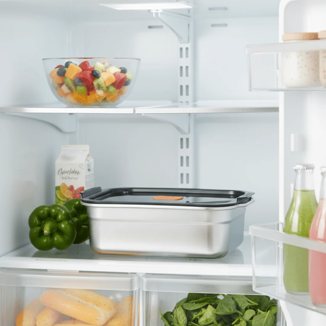 Multifunctional Vacuum-Sealed Stainless Steel Food Storage Container(2000ml) - Image 3