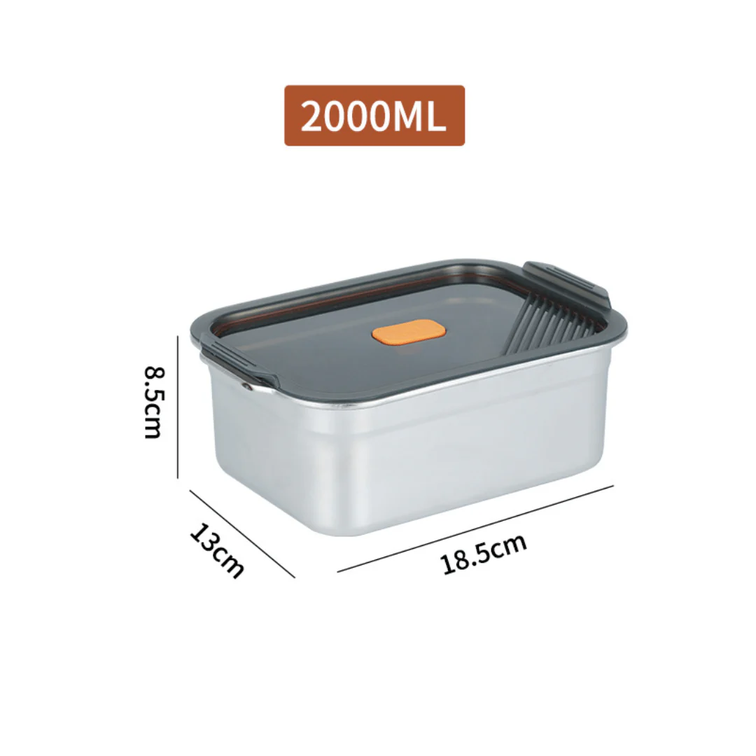 Multifunctional Vacuum-Sealed Stainless Steel Food Storage Container(2000ml) - Image 5