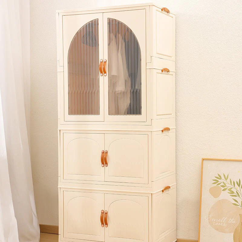Double Door Portable Storage Wardrobe (Style-2) - Image 3