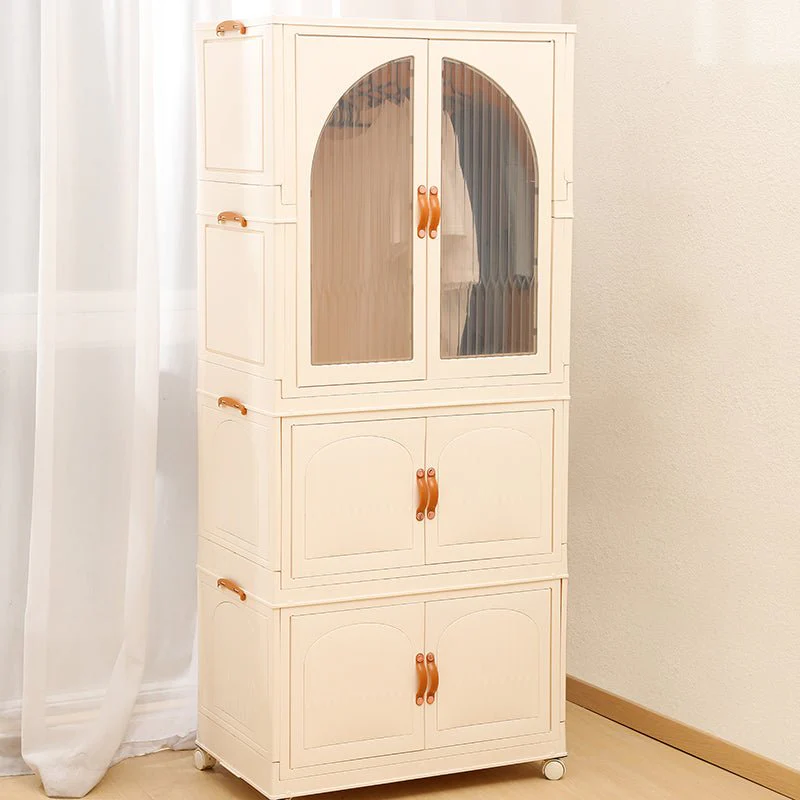Double Door Portable Storage Wardrobe (Style-2) - Image 4