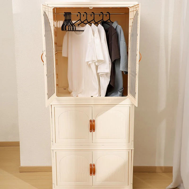 Double Door Portable Storage Wardrobe (Style-2) - Image 5