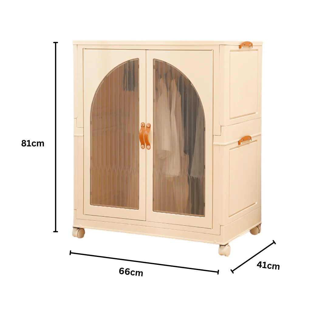 Double Door Portable Storage Wardrobe (Style-2) - Image 6