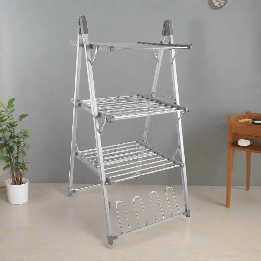 Multipurpose 3 Layer Electric Clothes Drying Rack (66cm) - Image 5