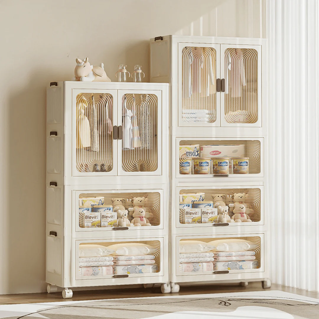 Multipurpose and Multi-Tier Foldable Plastic Storage Cabinet(70cm) - Image 3