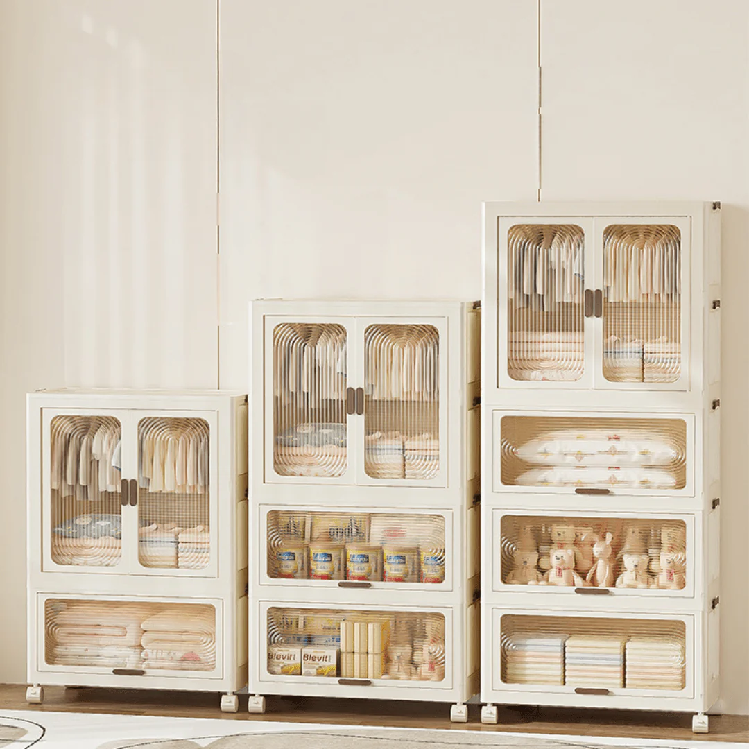 Multipurpose and Multi-Tier Foldable Plastic Storage Cabinet(70cm) - Image 4