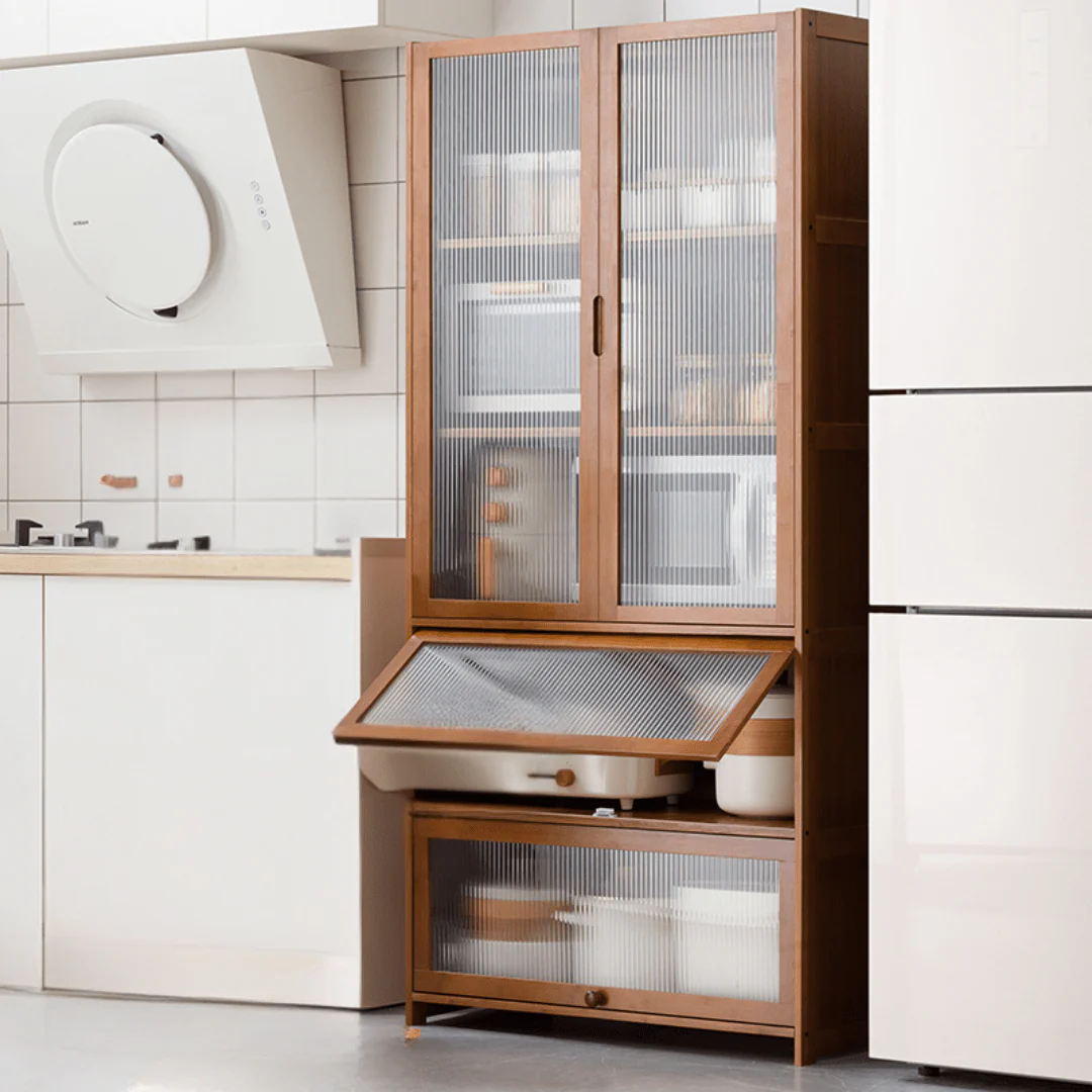 Multipurpose Bamboo Wood Kitchen Storage Rack(80cm) - Image 4