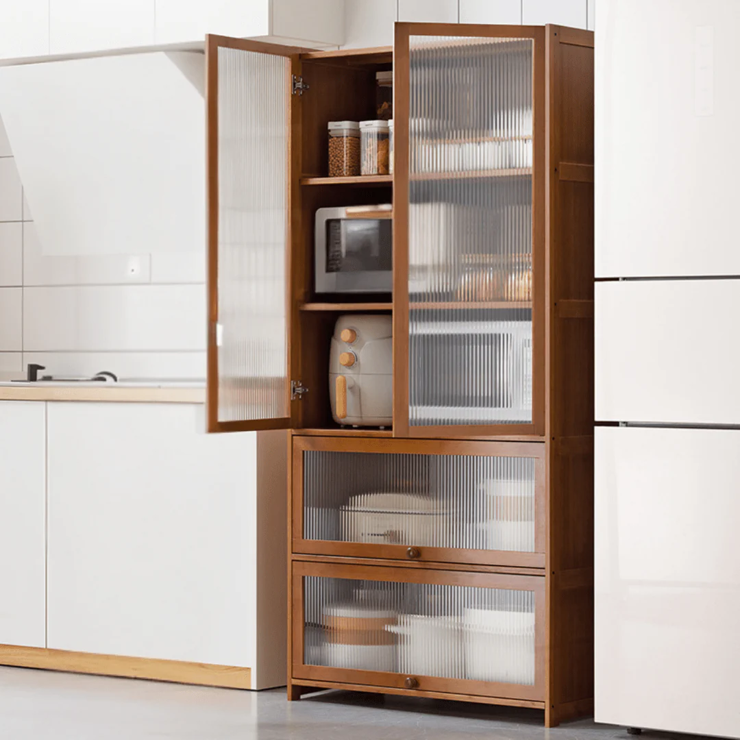 Multipurpose Bamboo Wood Kitchen Storage Rack(80cm) - Image 6
