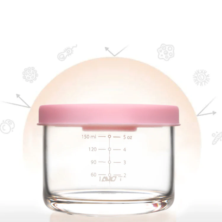 Multipurpose Borosilicate Glass Food Storage Bowl with Lid & Measurement Scale (150ml) - Image 6