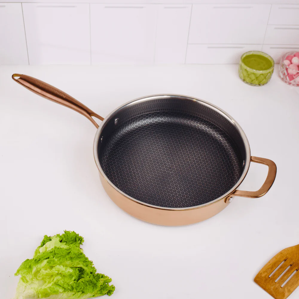 Multi-Purpose Copper Core Honeycomb Frying Pan With Lid (26cm) - Image 3
