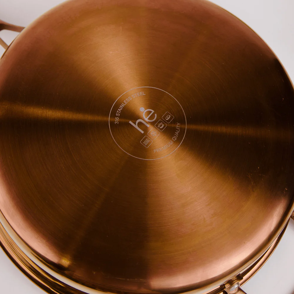 Multi-Purpose Copper Core Honeycomb Frying Pan With Lid (26cm) - Image 5