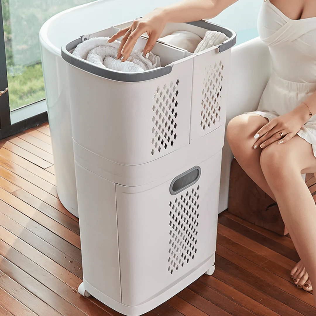 Multipurpose Detachable Laundry Basket Organizer with Wheels - Image 6