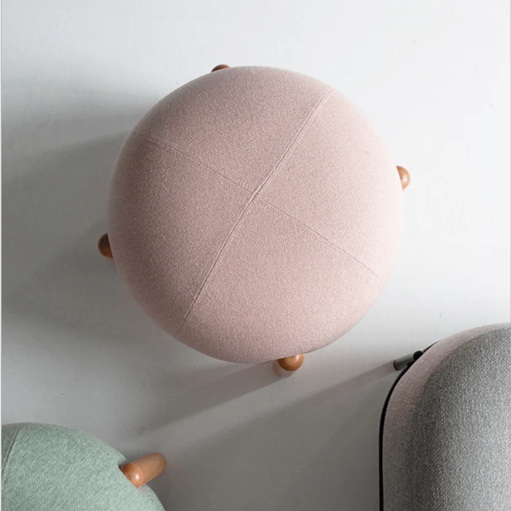 Multipurpose Ladybug Shaped Foot Stool With Wooden Leg - Image 7
