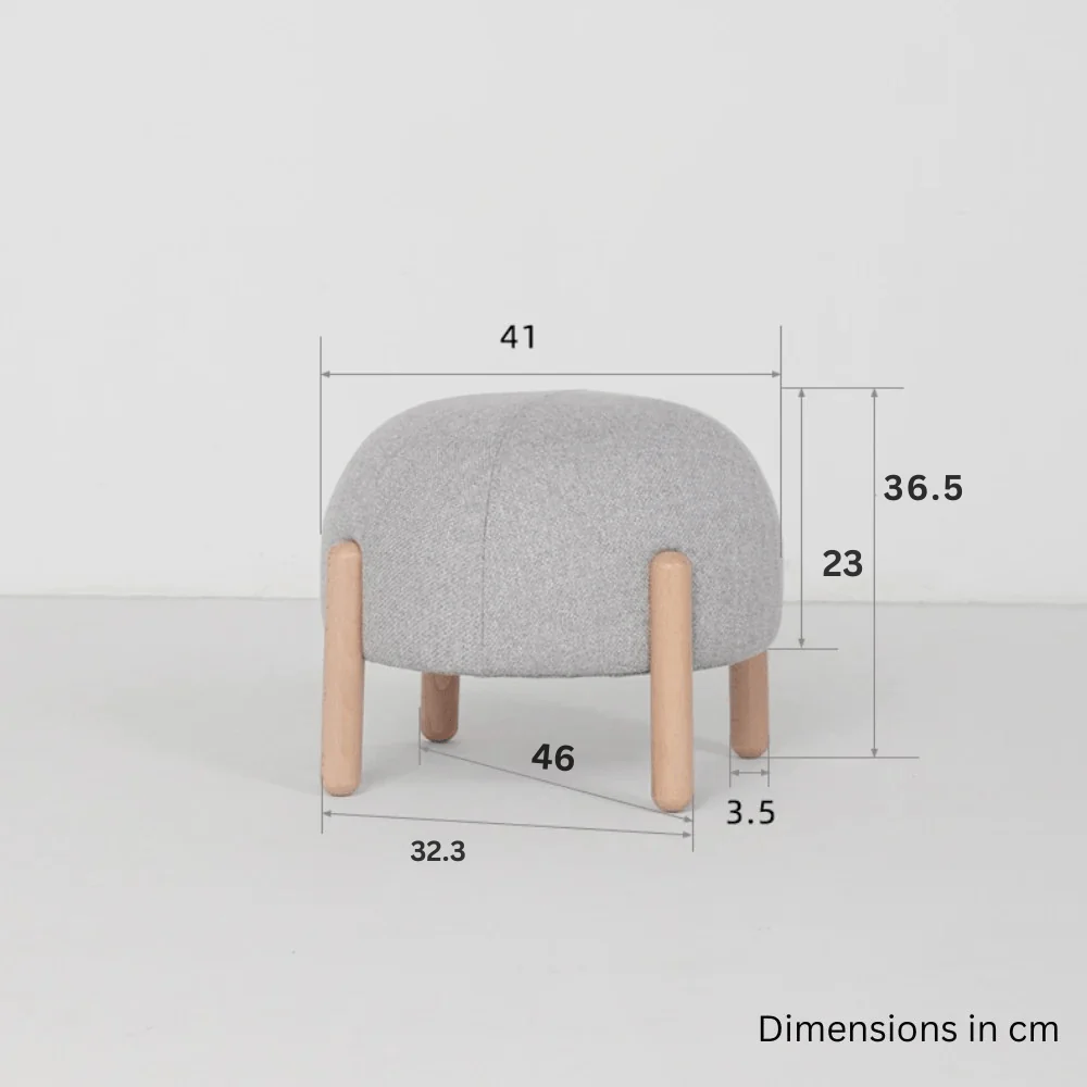 Multipurpose Ladybug Shaped Foot Stool With Wooden Leg - Image 8