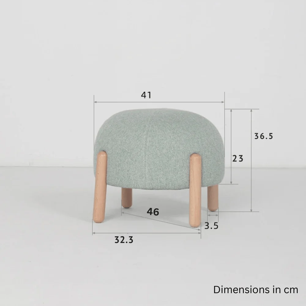 Multipurpose Ladybug Shaped Foot Stool With Wooden Leg - Image 9