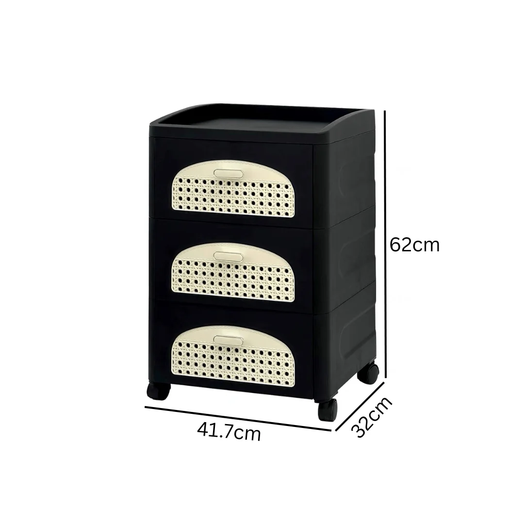 Multipurpose Movable Storage Drawer Cabinet With Wheels - Image 6