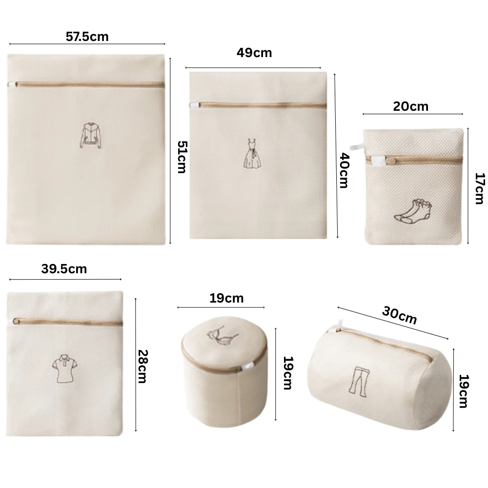 Multipurpose Net Bags For Travel and Laundry Purpose (Set of 6) - Image 10