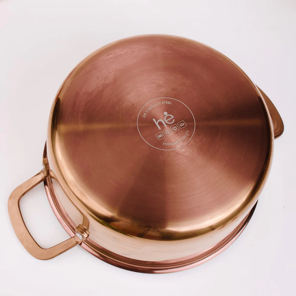 Multi-Purpose Copper Core Honeycomb Cooking Pot With Lid (24cm) - Image 5