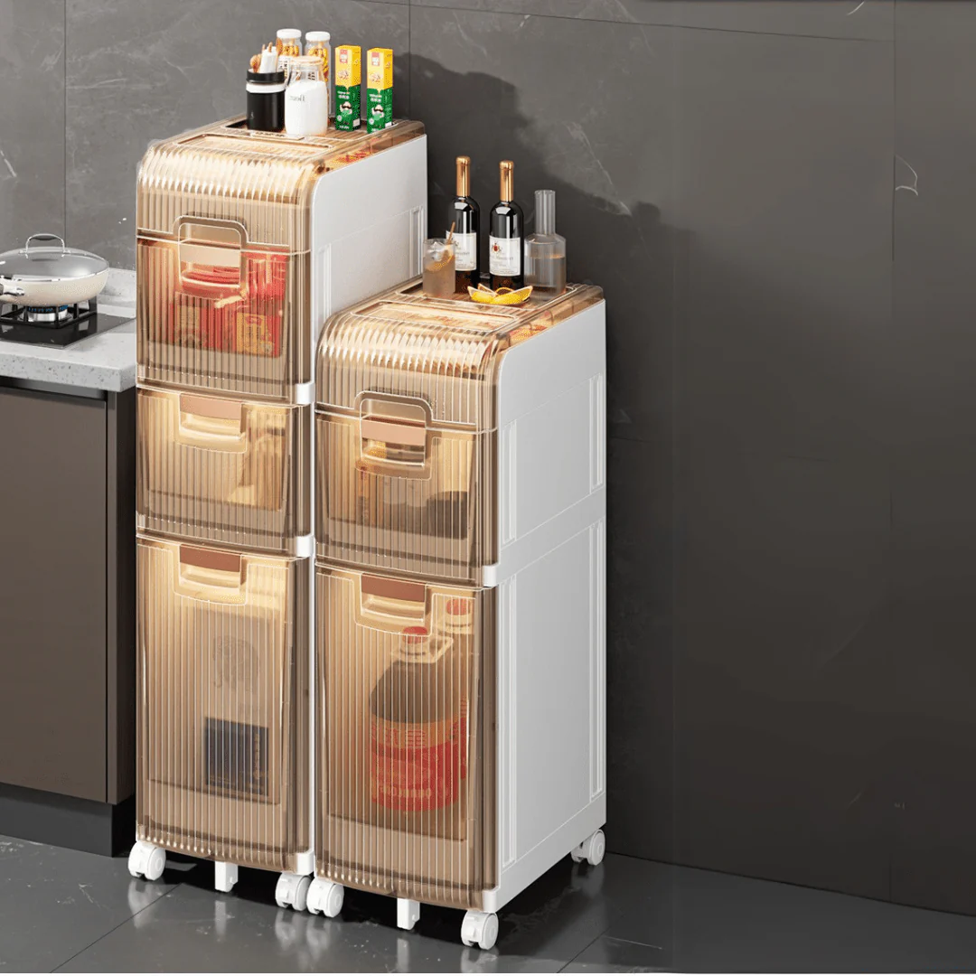 Multipurpose Plastic Bathroom Storage Cabinet - Image 5