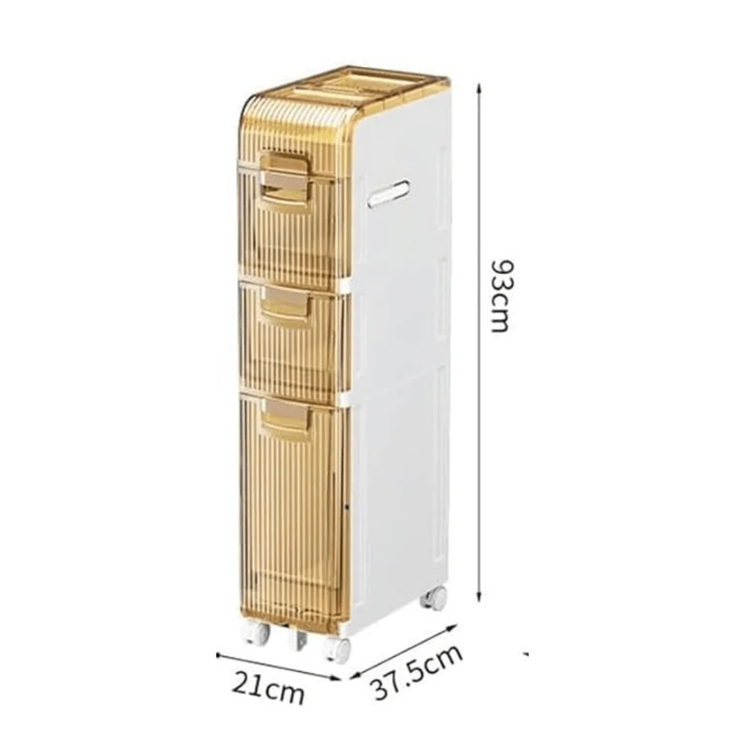 Multipurpose Plastic Bathroom Storage Cabinet - Image 8