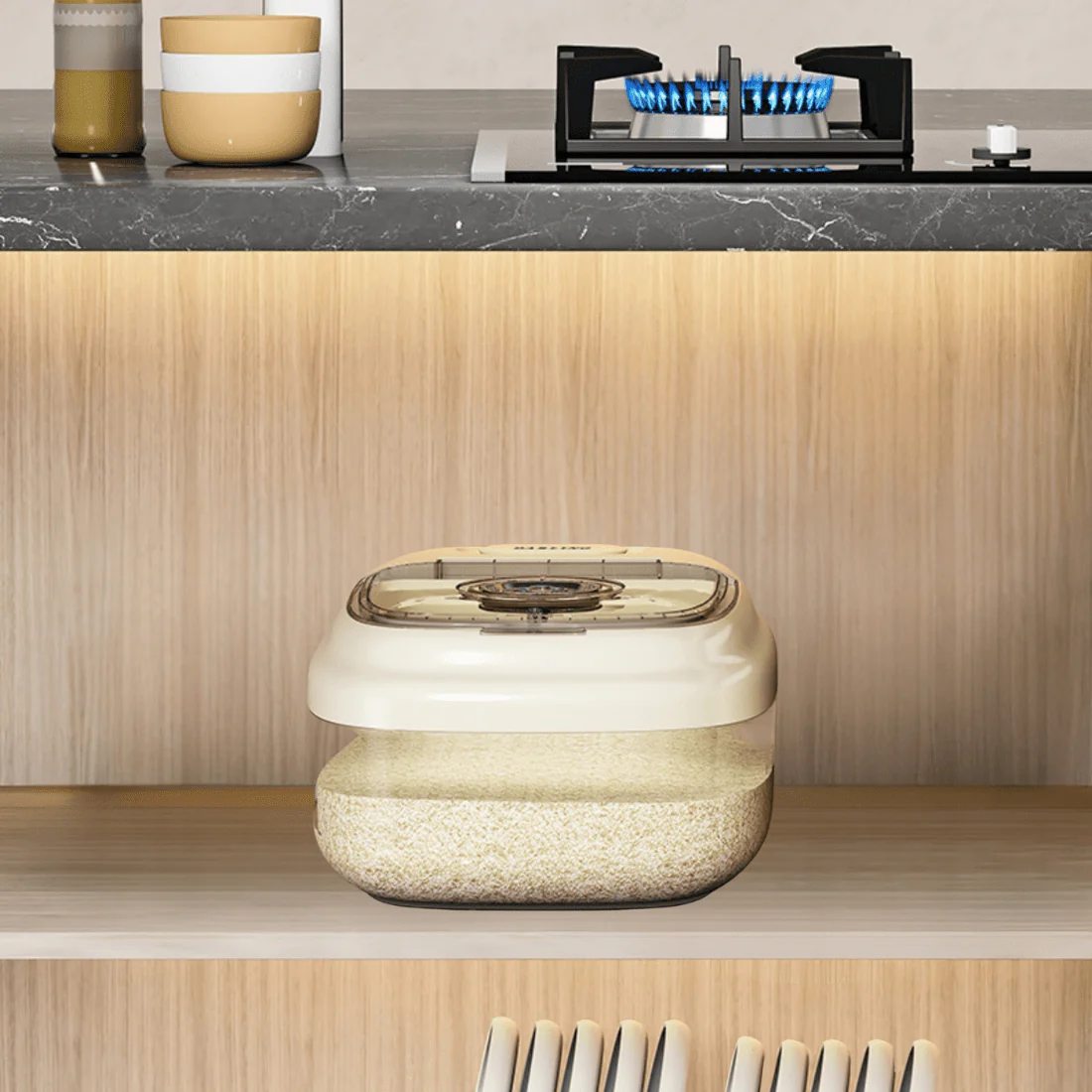 Multipurpose Rice Food Storage Container with Airtight Sealing Lid(5Kg)