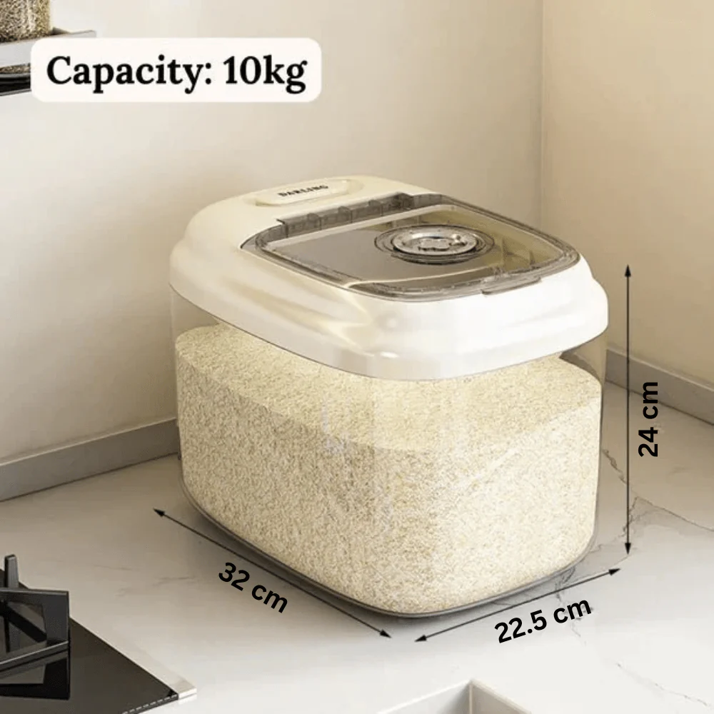 Multipurpose Rice Food Storage Container with Airtight Sealing Lid - Image 7
