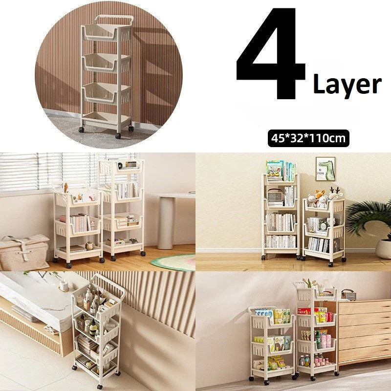 Multipurpose Rolling Cart Wheeled Storage Organizer - Image 5