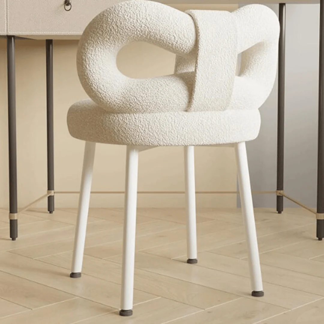 Multipurpose Soft Padded Chair with Bow Backrest - Image 3