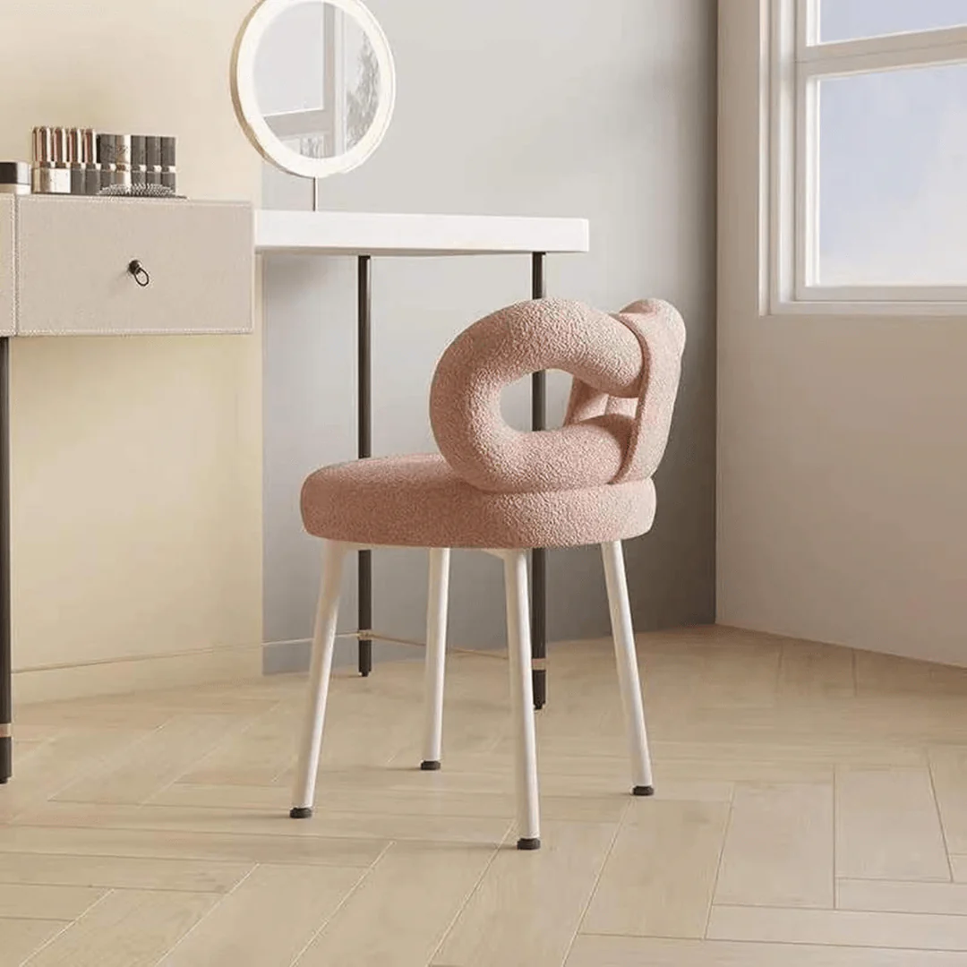 Multipurpose Soft Padded Chair with Bow Backrest - Image 4