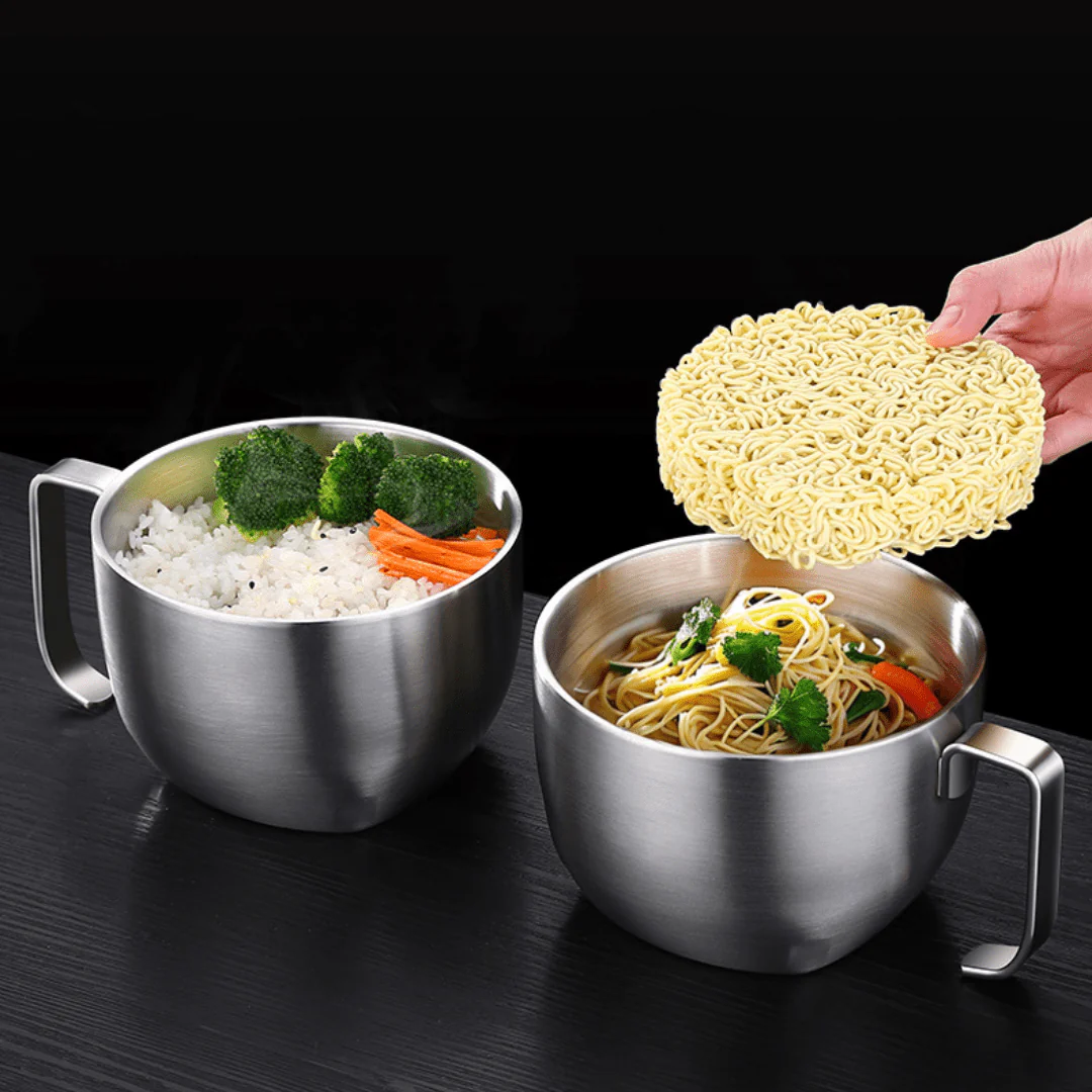 Multipurpose Stainless Steel Cooking Bowl with Lid - Image 4