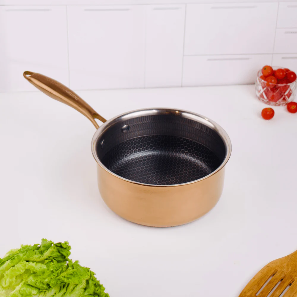 Multi-Purpose Copper Core Honeycomb Frying Pan With Lid (18cm) - Image 4