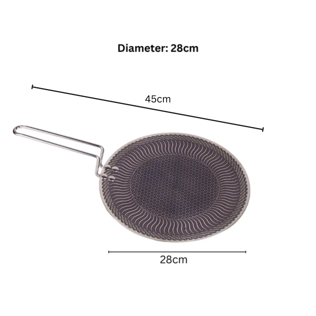 Multi-Purpose Stainless Steel Honeycomb Non Stick Tawa (28cm) - Image 8