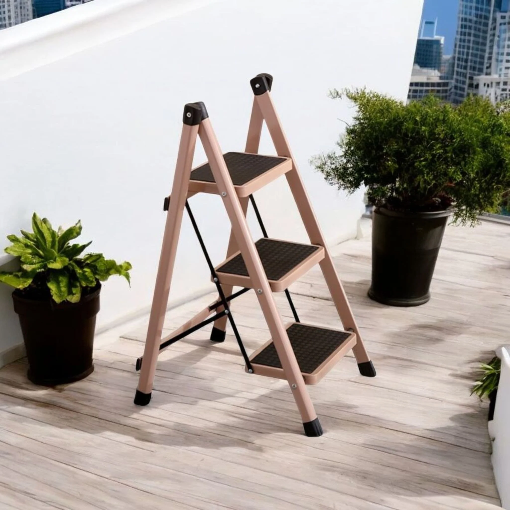 Multipurpose Three Steps Folding Storage Ladder(82cm) - Image 3
