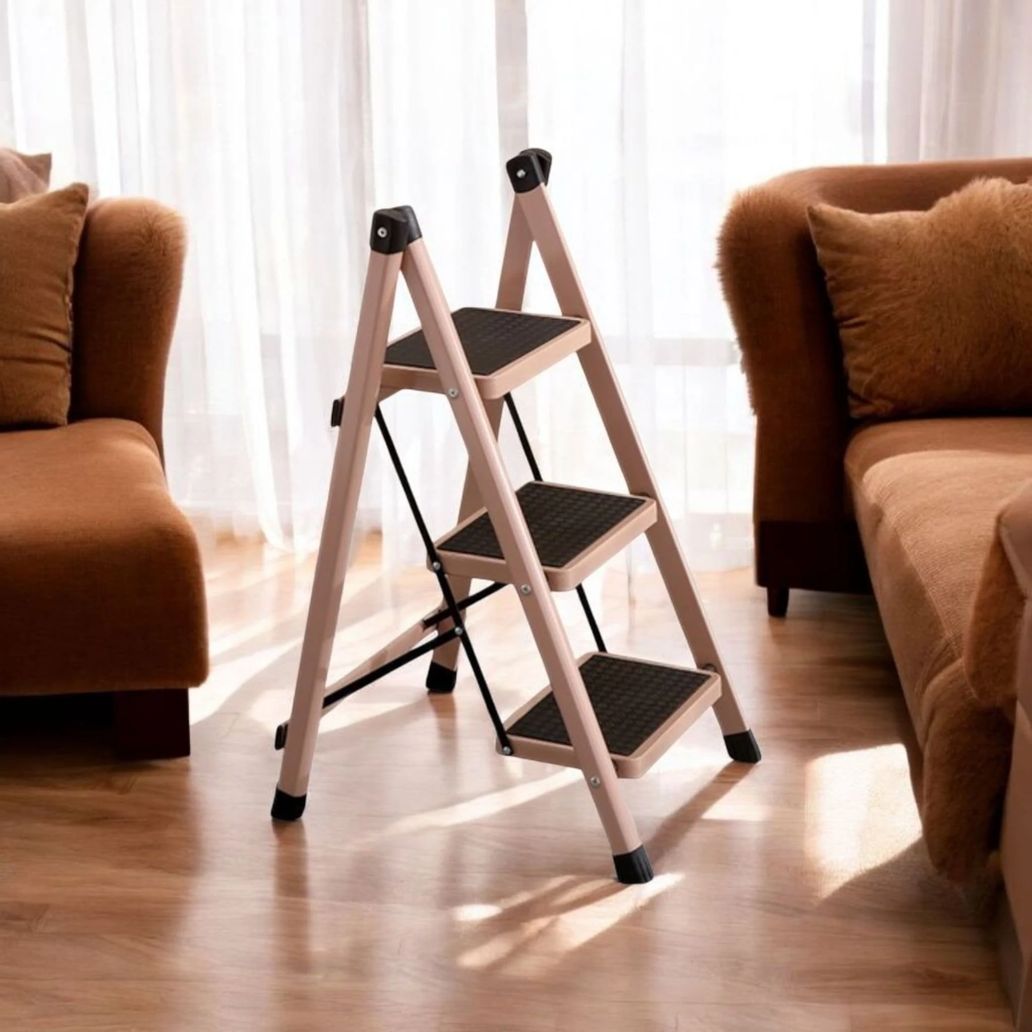 Multipurpose Three Steps Folding Storage Ladder(82cm) - Image 5