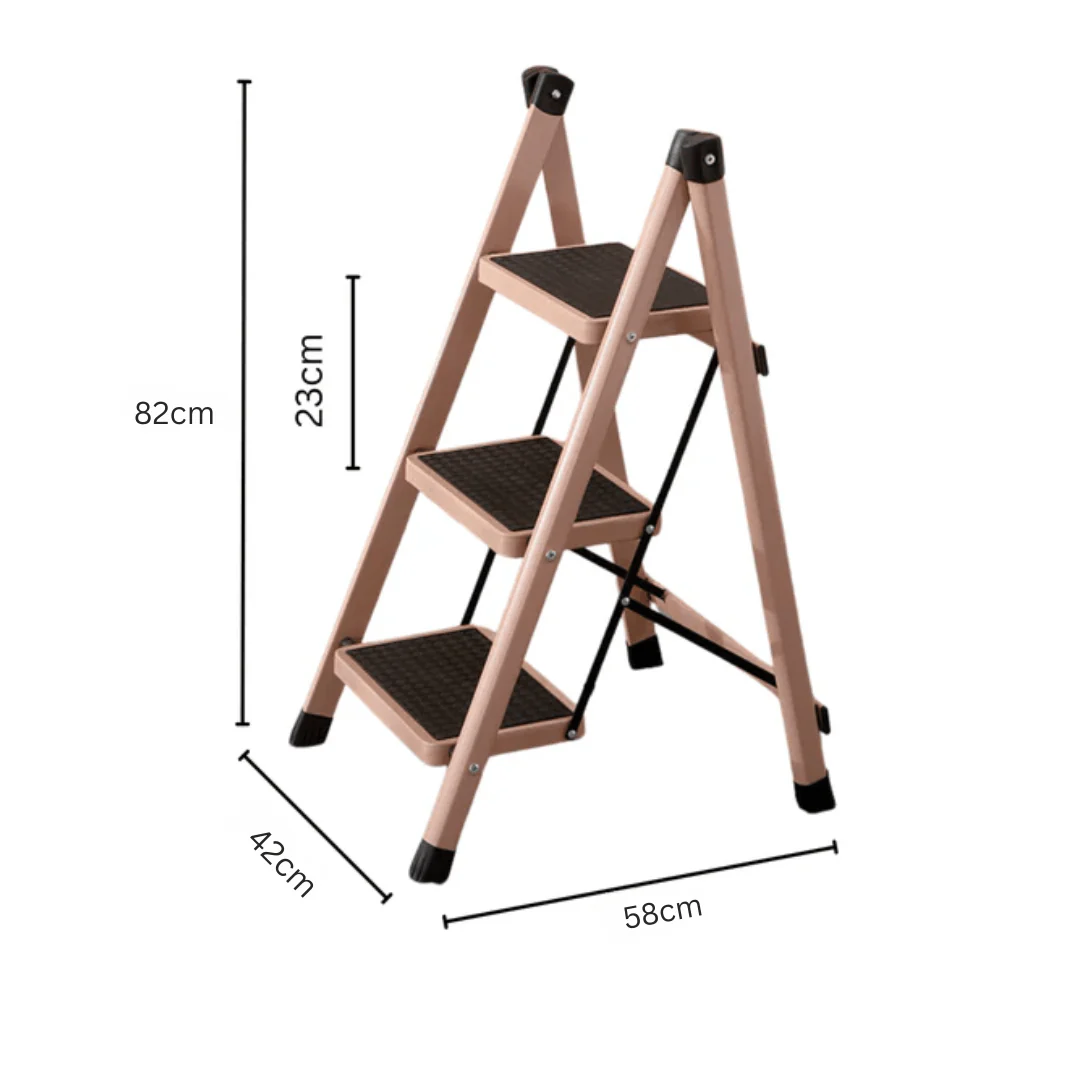 Multipurpose Three Steps Folding Storage Ladder(82cm) - Image 6