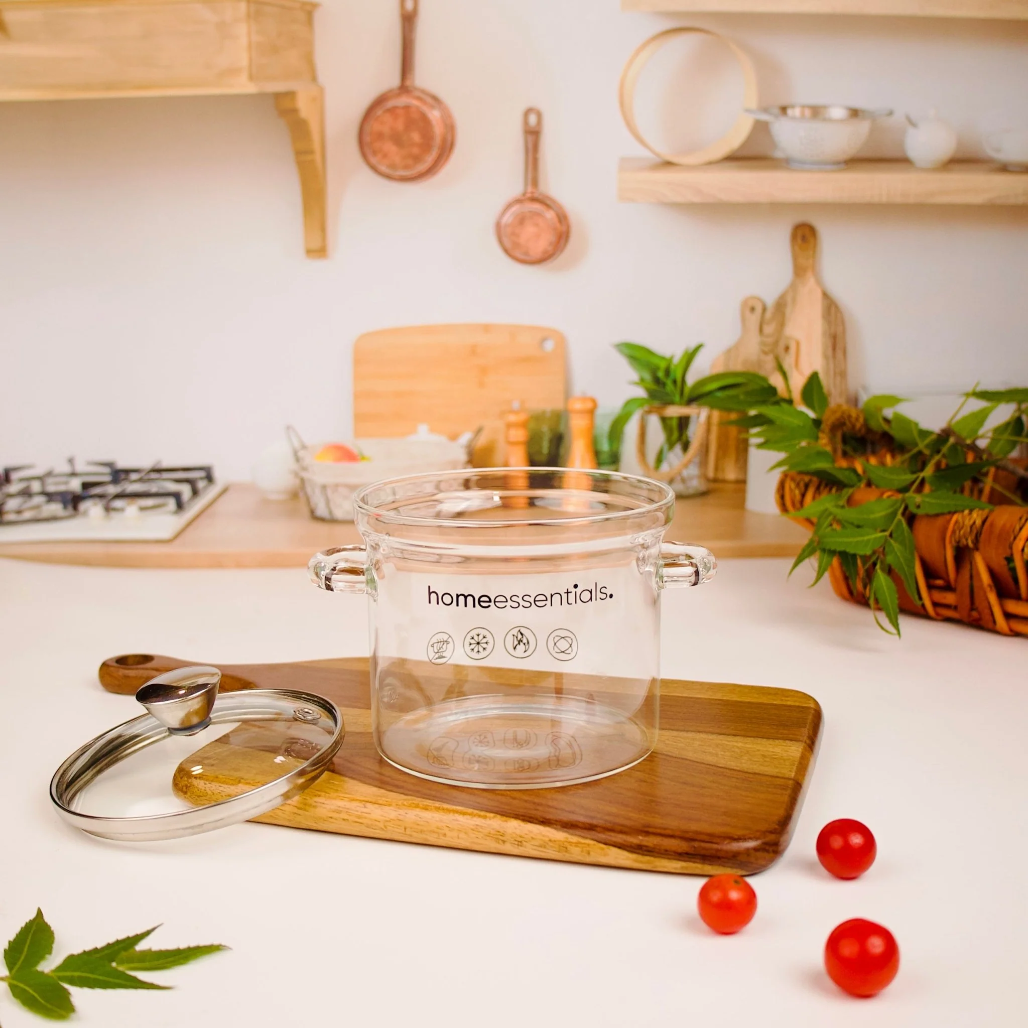 Multipurpose Transparent Borosilicate Cooking Pot (700 ml) - Image 5