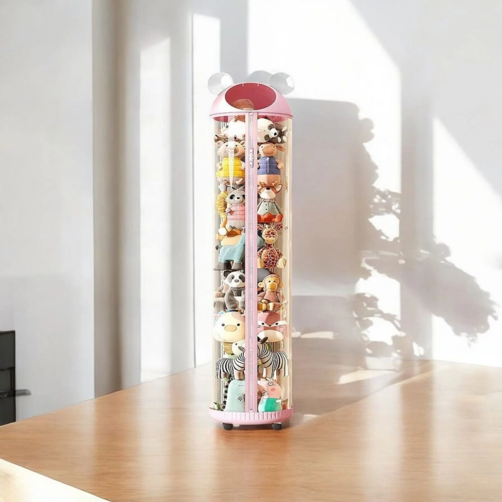 Multi-Purpose Transparent Kids Toys Plastic Storage Tube with Zipper(30cm) - Image 4